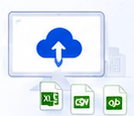 Import CSV, Excel, or QuickBooks data